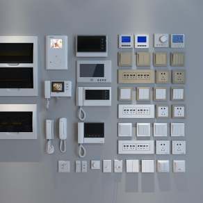 现代开关面板3D模型下载